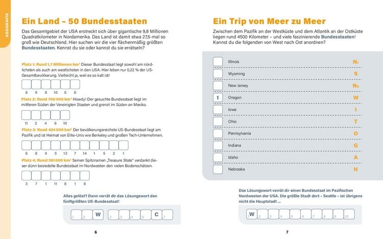 Produktbild: USA I Wissen in R&auml;tseln
