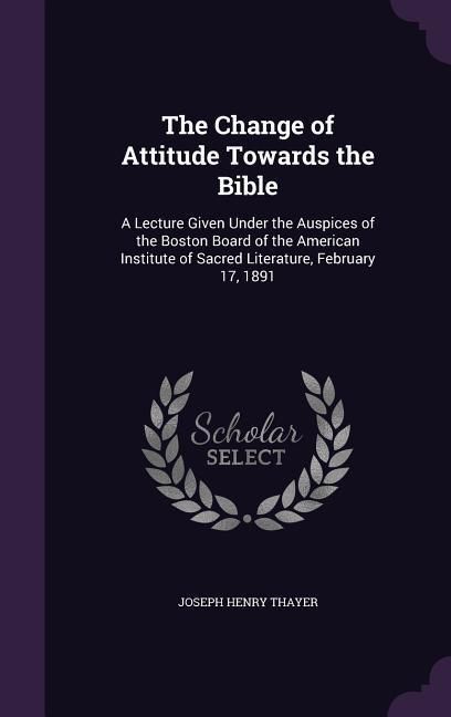 Produktbild: The Change of Attitude Towards the Bible