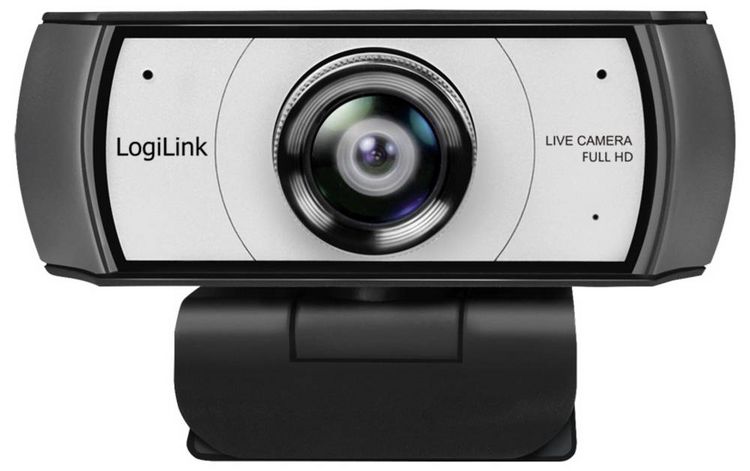 Produktbild: LogiLink UA0377 Full HD-Webcam Klemm-Halterung, Mikrofon