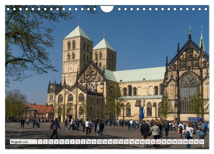 Produktbild: Lebenswertes M&uuml;nster (Wandkalender 2026 DIN A4 quer), CALVENDO Monatskalender