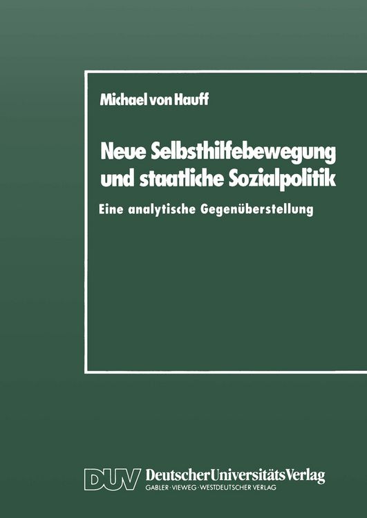 Produktbild: Neue Selbsthilfebewegung und staatliche Sozialpolitik