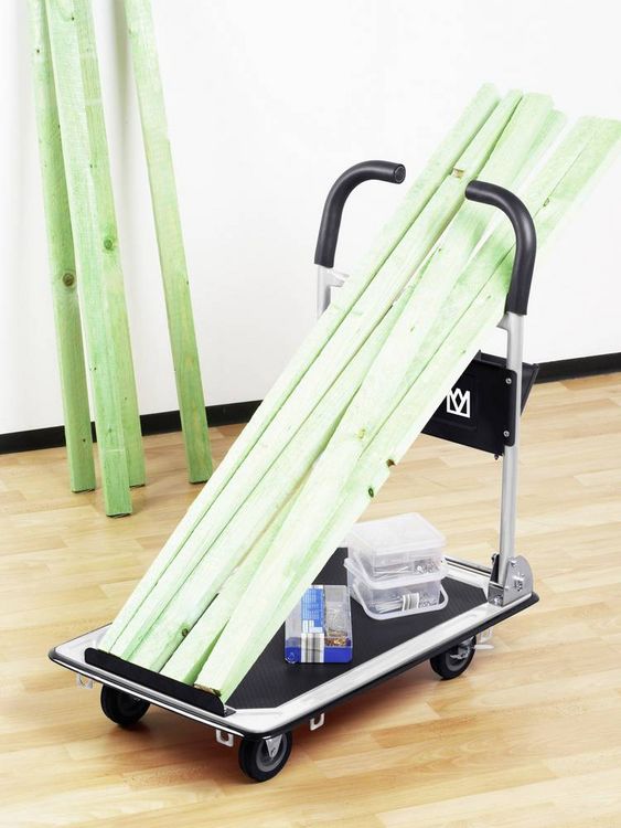 Produktbild: Meister Werkzeuge 8985620 Plattformwagen klappbar, mit Ablagefach Stahl Traglast (max.): 150 kg
