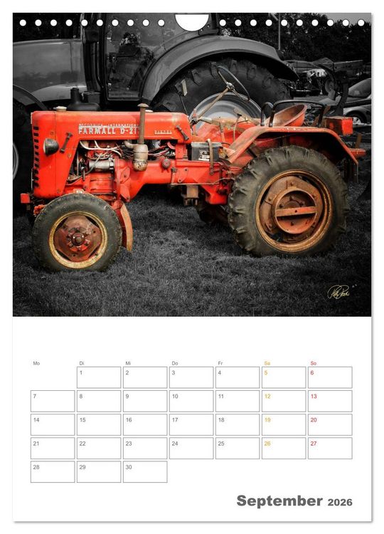 Produktbild: Oldtimer - Trecker Liebe (Wandkalender 2026 DIN A4 hoch), CALVENDO Monatskalender
