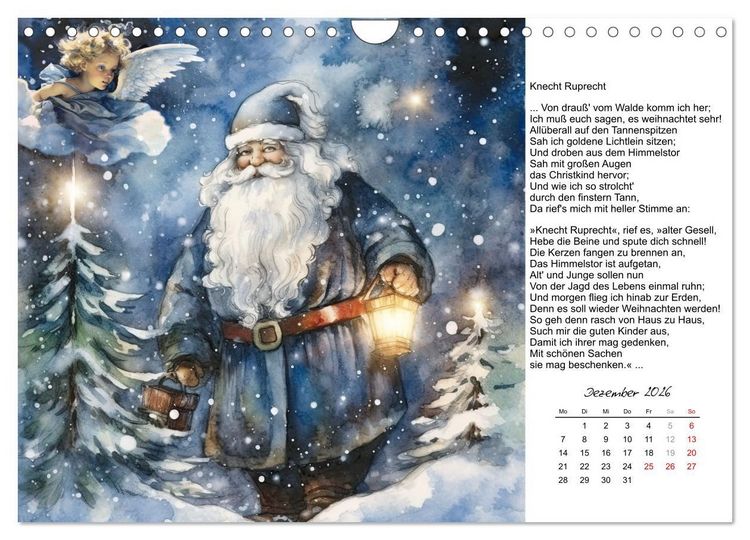 Produktbild: Gedichte von Theodor Storm (Wandkalender 2026 DIN A4 quer), CALVENDO Monatskalender