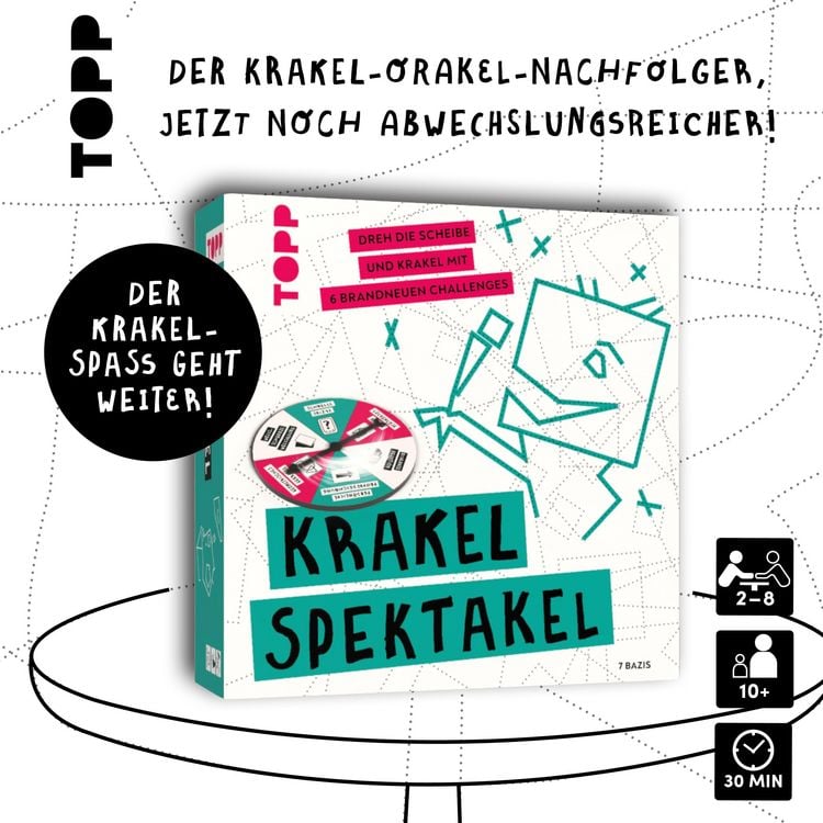 Produktbild: Krakel-Spektakel &ndash; Dreh die Scheibe und krakle mit 6 brandneuen Challenges