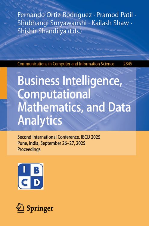 Produktbild: Business Intelligence, Computational Mathematics, and Data Analytics
