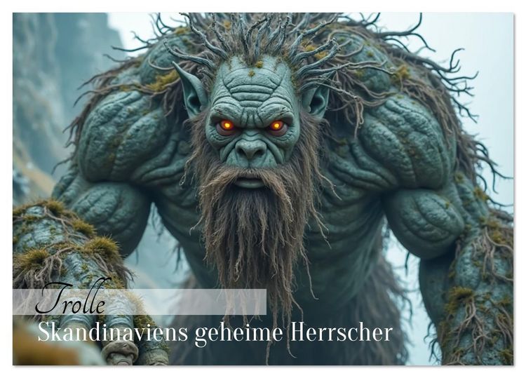 Produktbild: Trolle - Skandinaviens geheime Herrscher (Tischkalender 2026 DIN A5 quer), CALVENDO Monatskalender