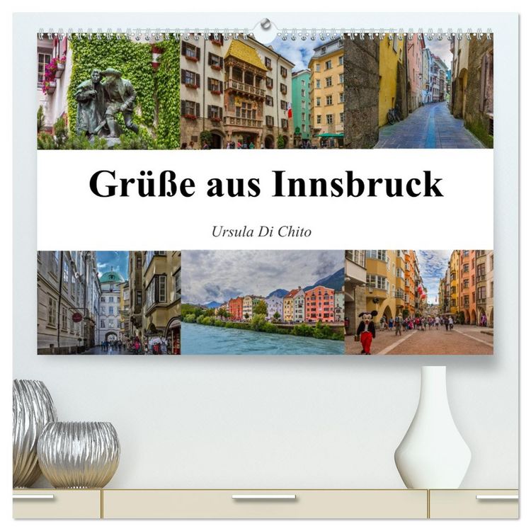 Produktbild: Gr&uuml;&szlig;e aus Innsbruck (hochwertiger Premium Wandkalender 2026 DIN A2 quer), Kunstdruck in Hochglanz