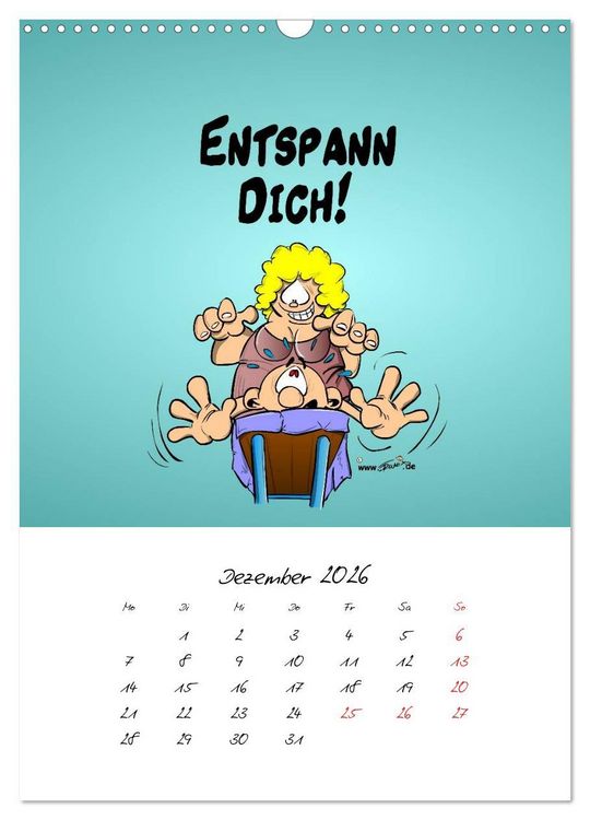 Produktbild: Trumix Cartoons - Gesundheit (Wandkalender 2026 DIN A3 hoch), CALVENDO Monatskalender