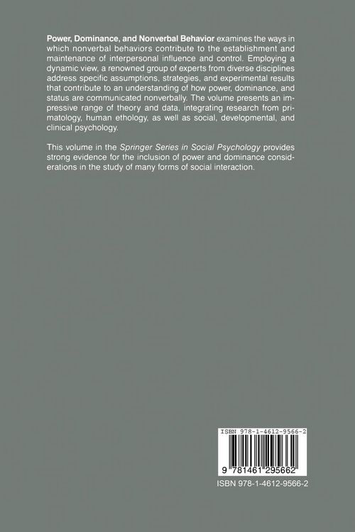 Produktbild: Power, Dominance, and Nonverbal Behavior