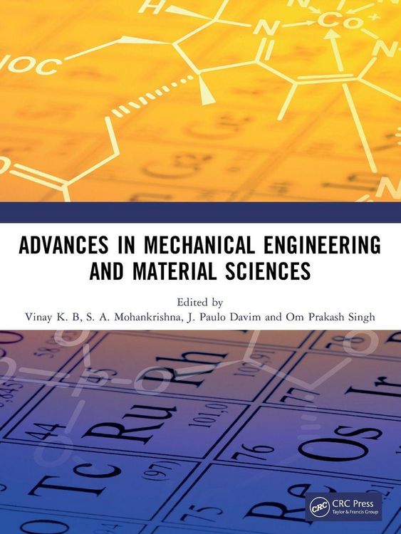 Produktbild: Advances in Mechanical Engineering and Material Sciences