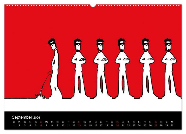 Produktbild: Humorvolle PopArt - Kunstkalender von Claudia Elsner (Wandkalender 2026 DIN A2 quer), CALVENDO Monatskalender