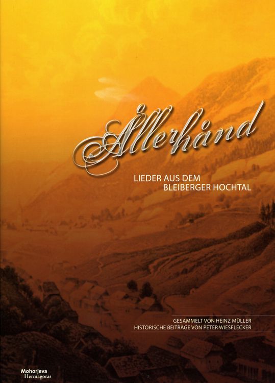 Produktbild: Allerhand Lieder aus dem Bleiberger Hochtal