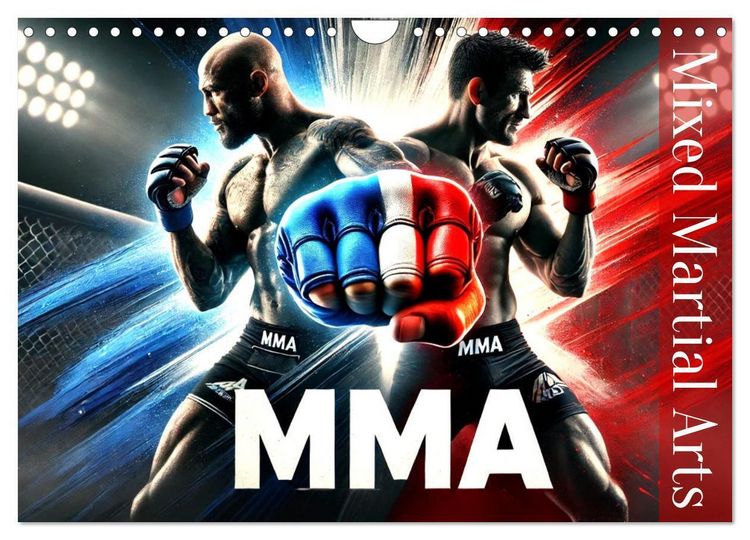 Produktbild: MMA - Mixed Martial Arts France (Calendrier mural 2026 DIN A4 vertical), CALVENDO calendrier mensuel