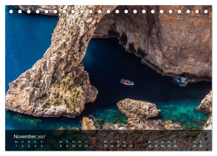 Produktbild: Malta entdecken Malta, Gozo, Comino (Tischkalender 2027 DIN A5 quer), CALVENDO Monatskalender