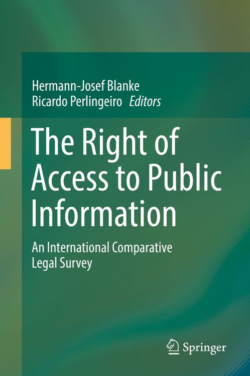 Produktbild: The Right of Access to Public Information