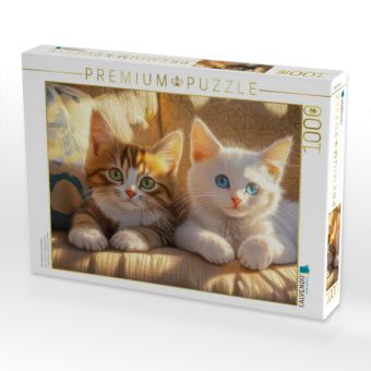 Produktbild: CALVENDO Puzzle Illustrationen von Katzen | 1000 Teile Lege-Gr&ouml;&szlig;e 64x48cm Foto-Puzzle f&uuml;r gl&uuml;ckliche Stunden