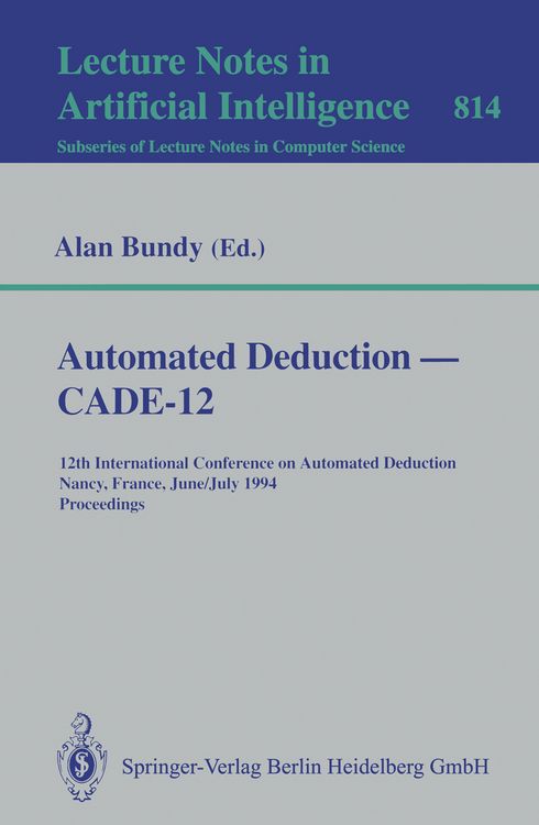 Produktbild: Automated Deduction &mdash; CADE-12