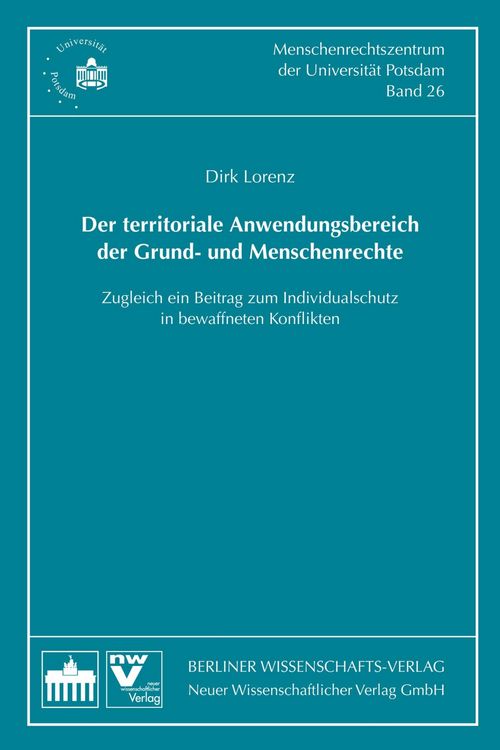 Produktbild: Der territoriale Anwendungsbereich der Grund- und Menschenrechte
