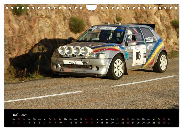 Produktbild: Rallye Vieilles Voitures (Calendrier mural 2026 DIN A4 vertical), CALVENDO calendrier mensuel