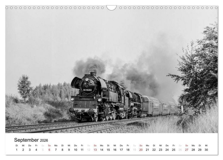 Produktbild: Dampfloks in der DDR (Wandkalender 2026 DIN A3 quer), CALVENDO Monatskalender