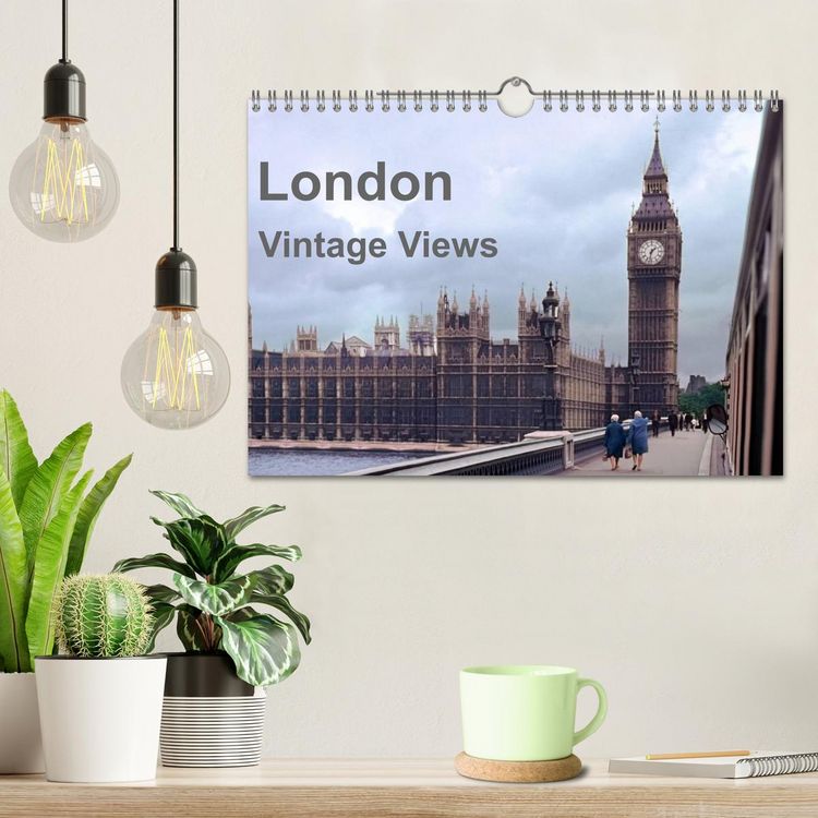 Produktbild: London - Vintage Views (Wandkalender 2026 DIN A4 quer), CALVENDO Monatskalender