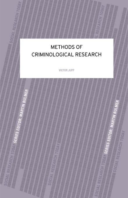 Produktbild: Methods of Criminological Research