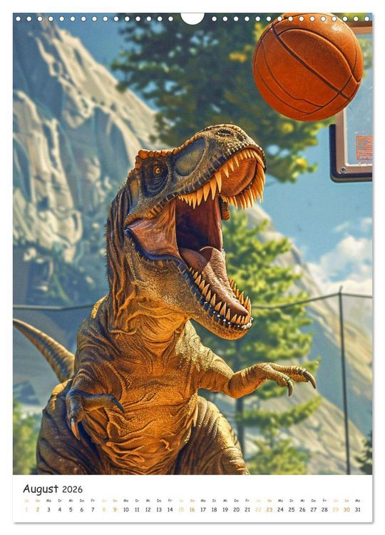Produktbild: Tyrannosaurus Rex - Kleine Arme, gro&szlig;e Abenteuer (Wandkalender 2026 DIN A3 hoch), CALVENDO Monatskalender