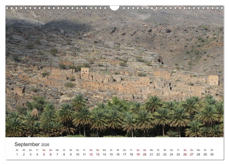 Produktbild: Omans Vielfalt (Wandkalender 2026 DIN A3 quer), CALVENDO Monatskalender
