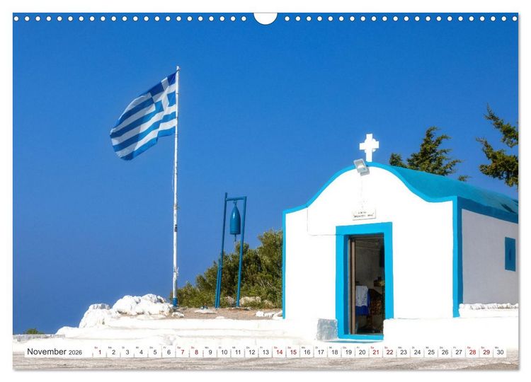 Produktbild: Rhodos und Symi, Perlen in der &Auml;gis (Wandkalender 2026 DIN A3 quer), CALVENDO Monatskalender
