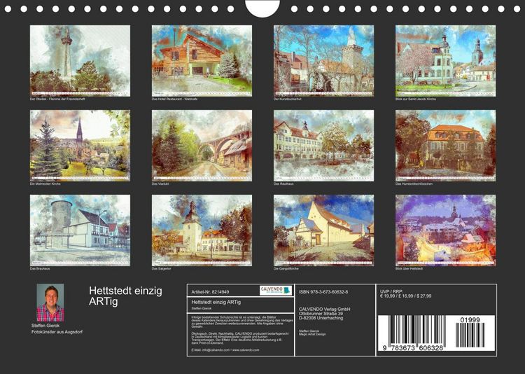 Produktbild: Hettstedt einzig ARTig (Wandkalender 2022 DIN A4 quer)