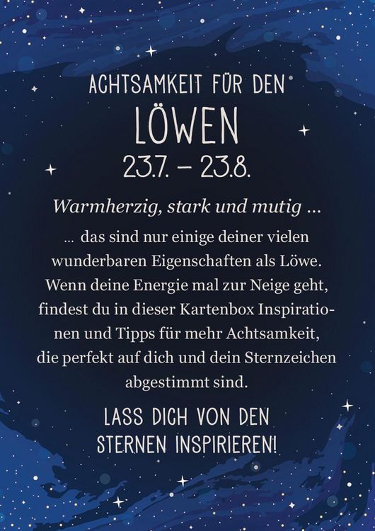 Produktbild: Achtsamkeit f&uuml;r den L&ouml;wen