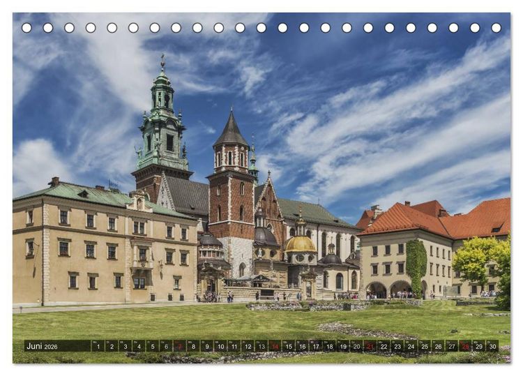 Produktbild: Ein Wochenende in Krakau (Tischkalender 2026 DIN A5 quer), CALVENDO Monatskalender