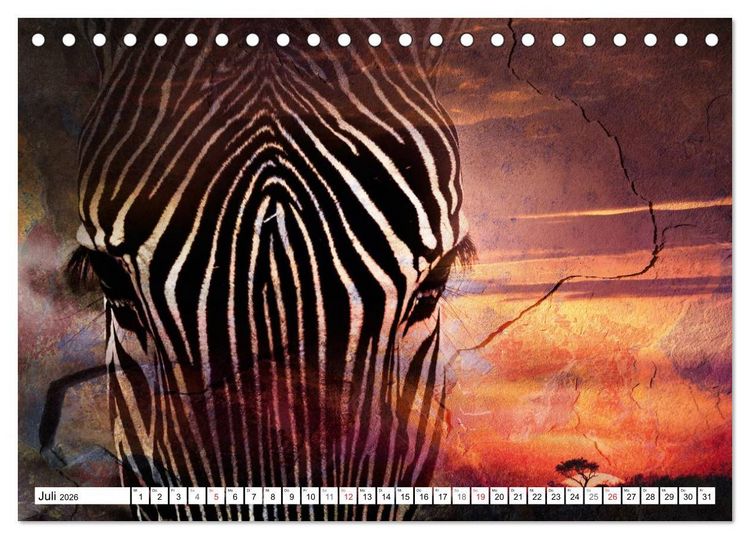 Produktbild: Emotionale Momente: African Dreams (Tischkalender 2026 DIN A5 quer), CALVENDO Monatskalender
