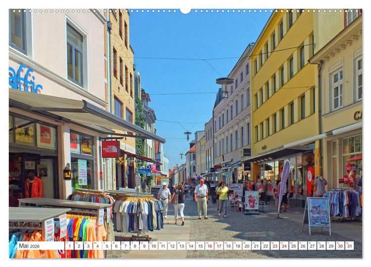 Produktbild: Hansestadt Stralsund - Ein Sommertag an der Ostseek&uuml;ste Vorpommerns (Wandkalender 2026 DIN A2 quer), CALVENDO Monatskalender
