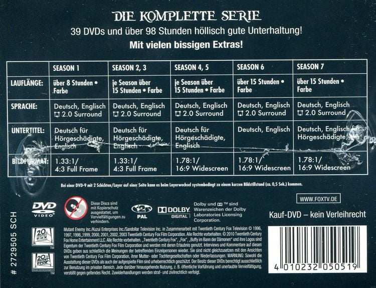 Produktbild: Buffy - Complete Box [39 DVDs]
