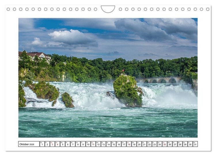 Produktbild: Rheinfall in Schaffhausen - Ein Naturschauspiel (Wandkalender 2026 DIN A4 quer), CALVENDO Monatskalender