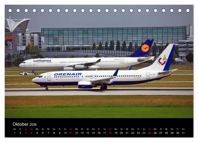 Produktbild: Flugverkehr (Tischkalender 2026 DIN A5 quer), CALVENDO Monatskalender