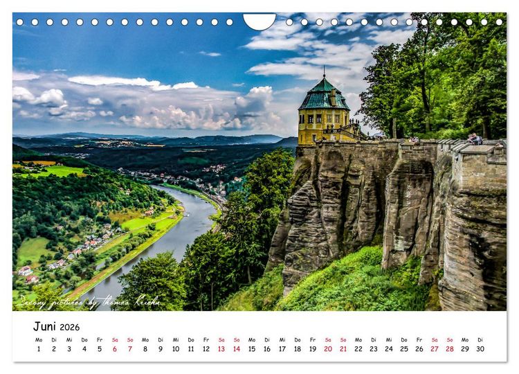 Produktbild: Dresden 2026 - Saxony Pictures by Thomas Kriehn (Wandkalender 2026 DIN A4 quer), CALVENDO Monatskalender