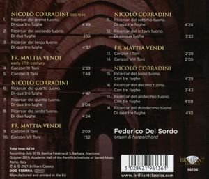 Produktbild: Corradini:12 Ricercari & Vendi:Canzoni