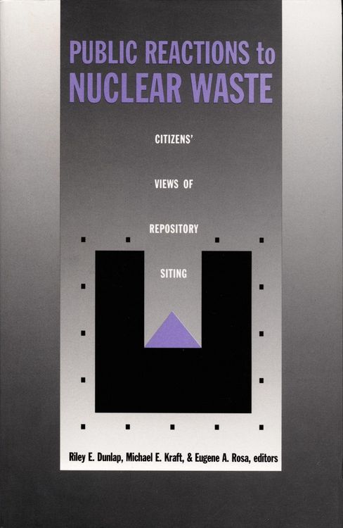 Produktbild: Public Reactions to Nuclear Waste