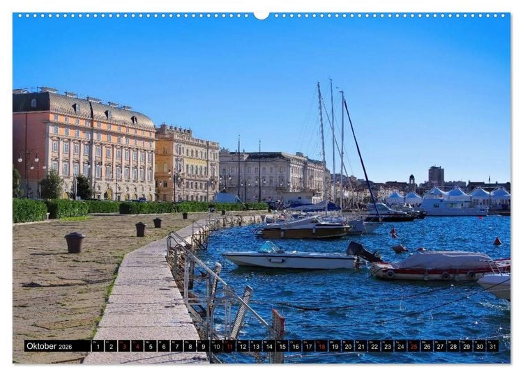 Produktbild: Triest und seine Riviera (hochwertiger Premium Wandkalender 2026 DIN A2 quer), Kunstdruck in Hochglanz