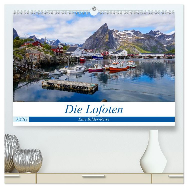 Produktbild: Die Lofoten - Eine Bilder-Reise (hochwertiger Premium Wandkalender 2026 DIN A2 quer), Kunstdruck in Hochglanz