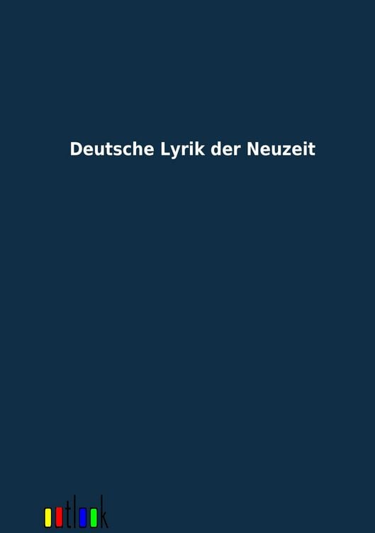Produktbild: Deutsche Lyrik der Neuzeit