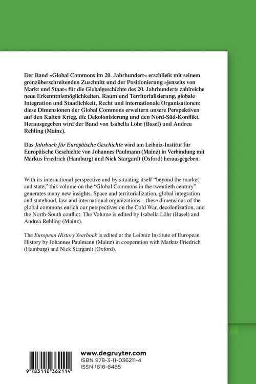 Produktbild: Global Commons im 20. Jahrhundert