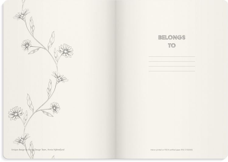 Produktbild: Burde Notizbuch Deluxe A5 Butterfly