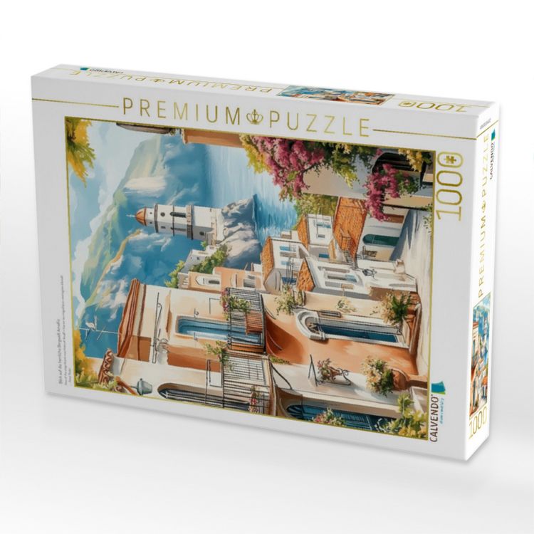 Produktbild: CALVENDO Puzzle Blick auf die herrliche Bergwelt Amalfis | 1000 Teile Lege-Gr&ouml;&szlig;e 64x48cm Foto-Puzzle f&uuml;r gl&uuml;ckliche Stunden