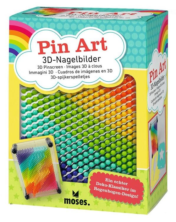 Produktbild: 3D-Nagelbilder Regenbogen Pin Art