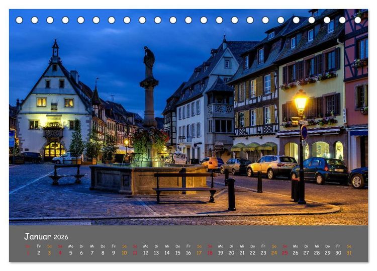 Produktbild: Eindr&uuml;cke aus dem Elsass (Tischkalender 2026 DIN A5 quer), CALVENDO Monatskalender