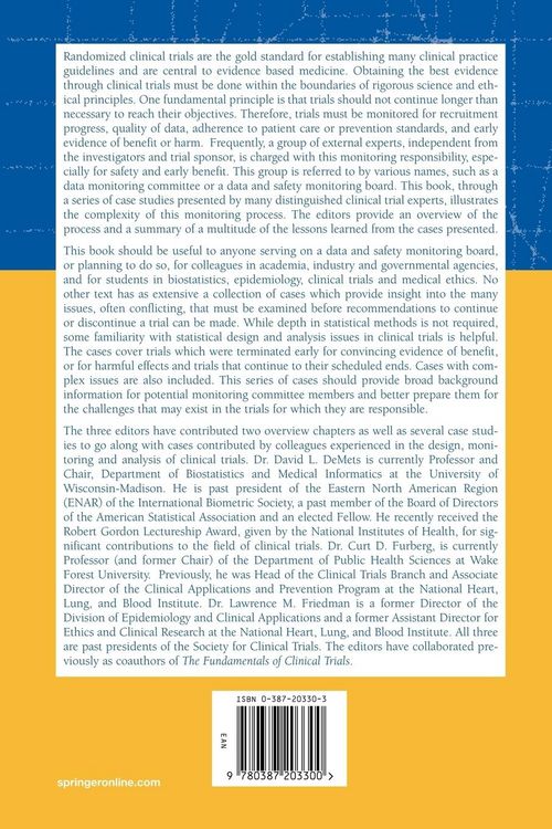 Produktbild: Data Monitoring in Clinical Trials